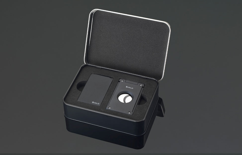 SIGLO Set TWIN Lighter and Cutter - Matt Black 10012665