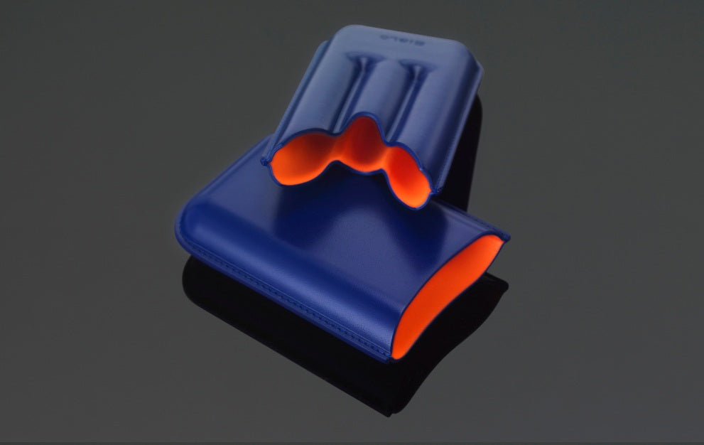 SIGLO Vibrant Cigar Case 3 - Blue 10012462D