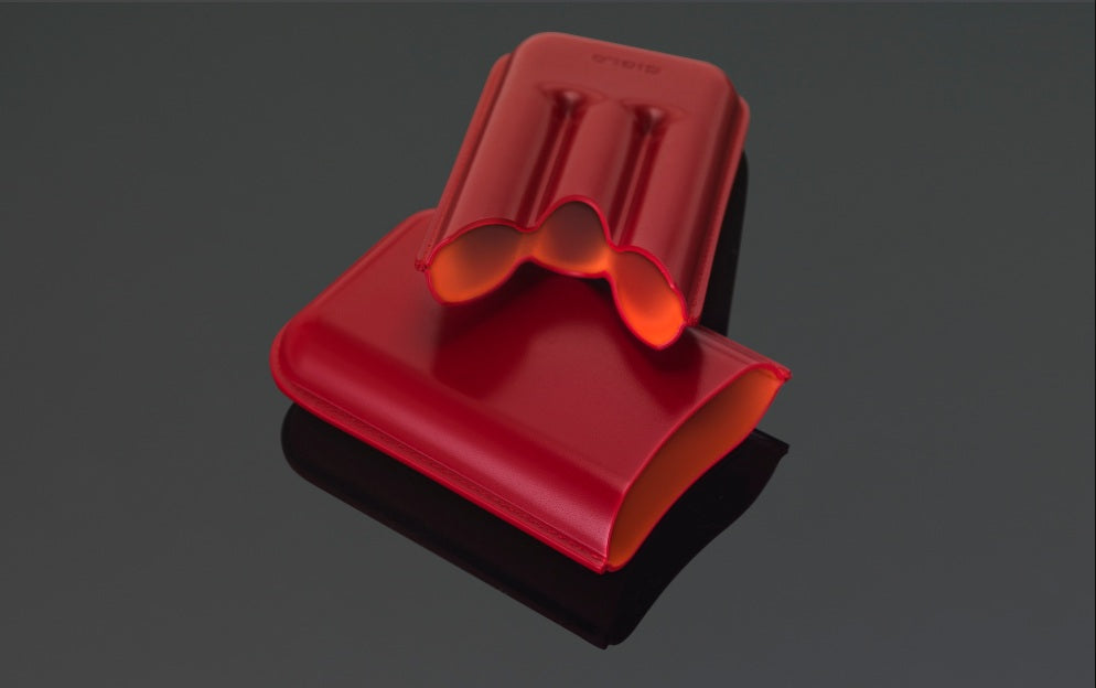 SIGLO Vibrant Cigar Case 3 - Red 10012460D