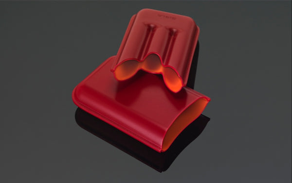 SIGLO Vibrant Cigar Case 3 - Red 10012460D