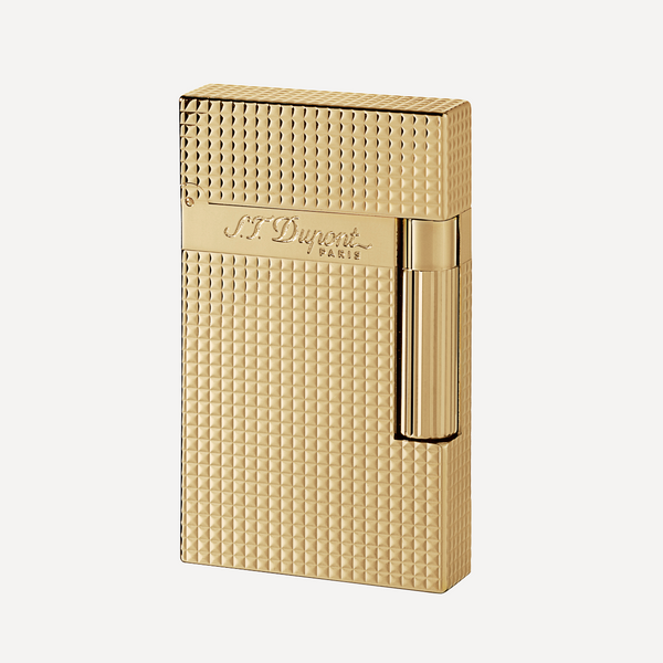 S.T. Dupont Line 2 Diamond Head Yellow Gold Finish Soft Flame Lighter 016284