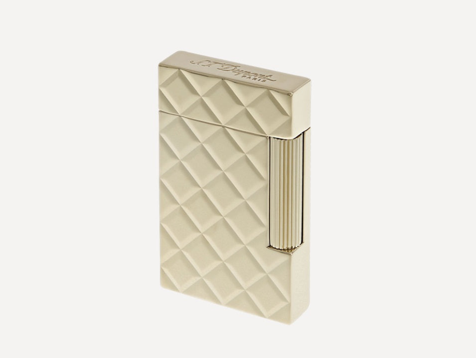 S.T. Dupont  LIGHTER LINE 2 SLIM QUILTED YELLOW GOLD 017082