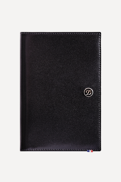 S.T. Dupont Passport Holder, Line D Leather, Black 180012