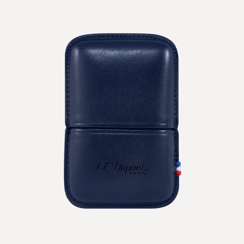 S.T. Dupont Ligne 2 Lighter Case Blue Leather 183073