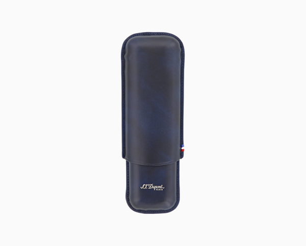 S.T. Dupont DARK BLUE DOUBLE CIGAR CASE 183121
