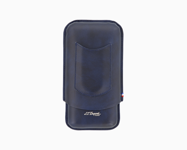 S.T. Dupont DARK BLUE 3 CIGAR CASE 183122