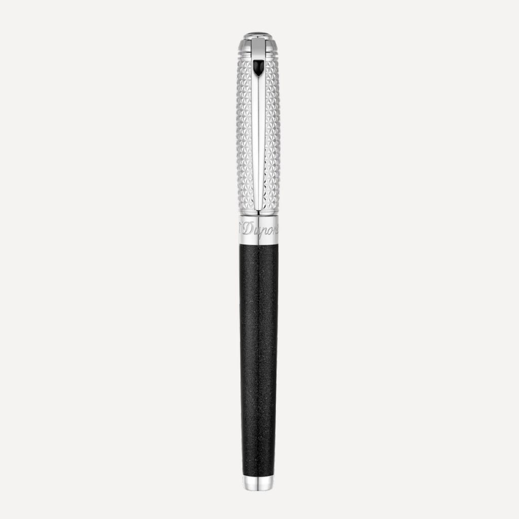 S.T. Dupont Line D Medium Duo Tone Black Palladium Fountain Pen 410102M