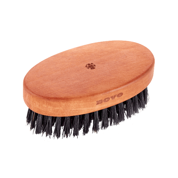 Beard Brush Oval, Beard brushes, pear wood and boar bristles