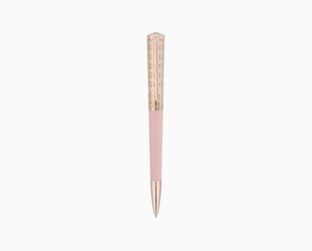 S.T. Dupont LIBERTÉ PINK LACQUER AND ROSE GOLD BALLPOINT PEN - 465278