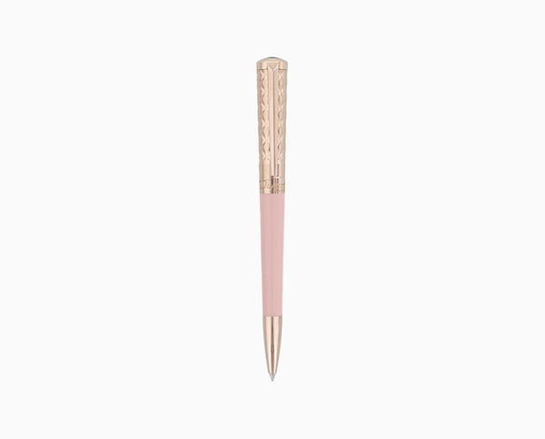 S.T. Dupont LIBERTÉ PINK LACQUER AND ROSE GOLD BALLPOINT PEN - 465278