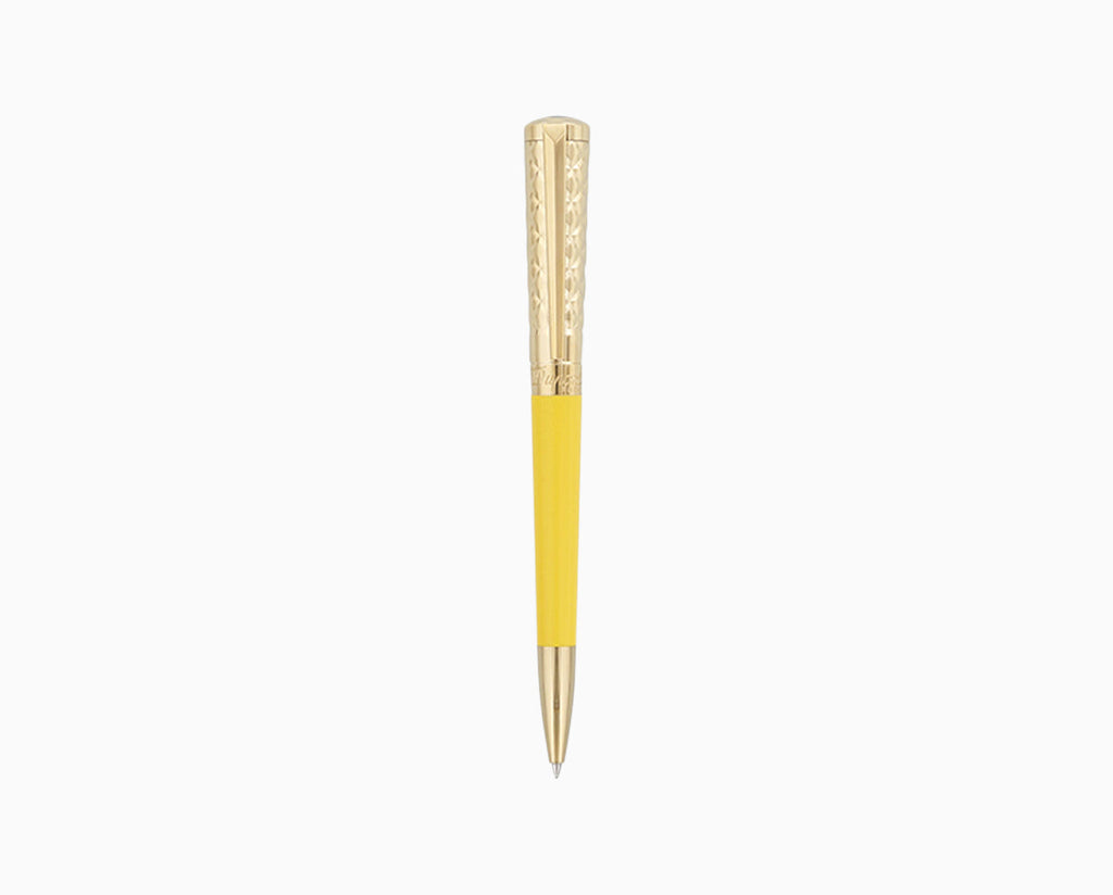 S.T. Dupont LIBERTE YELLOW LACQUER AND GOLD BALLPOINT PEN - 465280