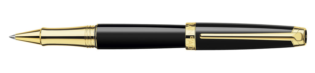 Caran D'Ache LEMAN Ebony black lacquered, gold plated  Roller Ball Pen