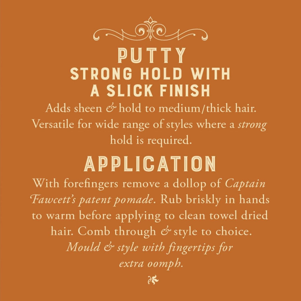Captain Fawcett's Putty Pomade Ochre 100g