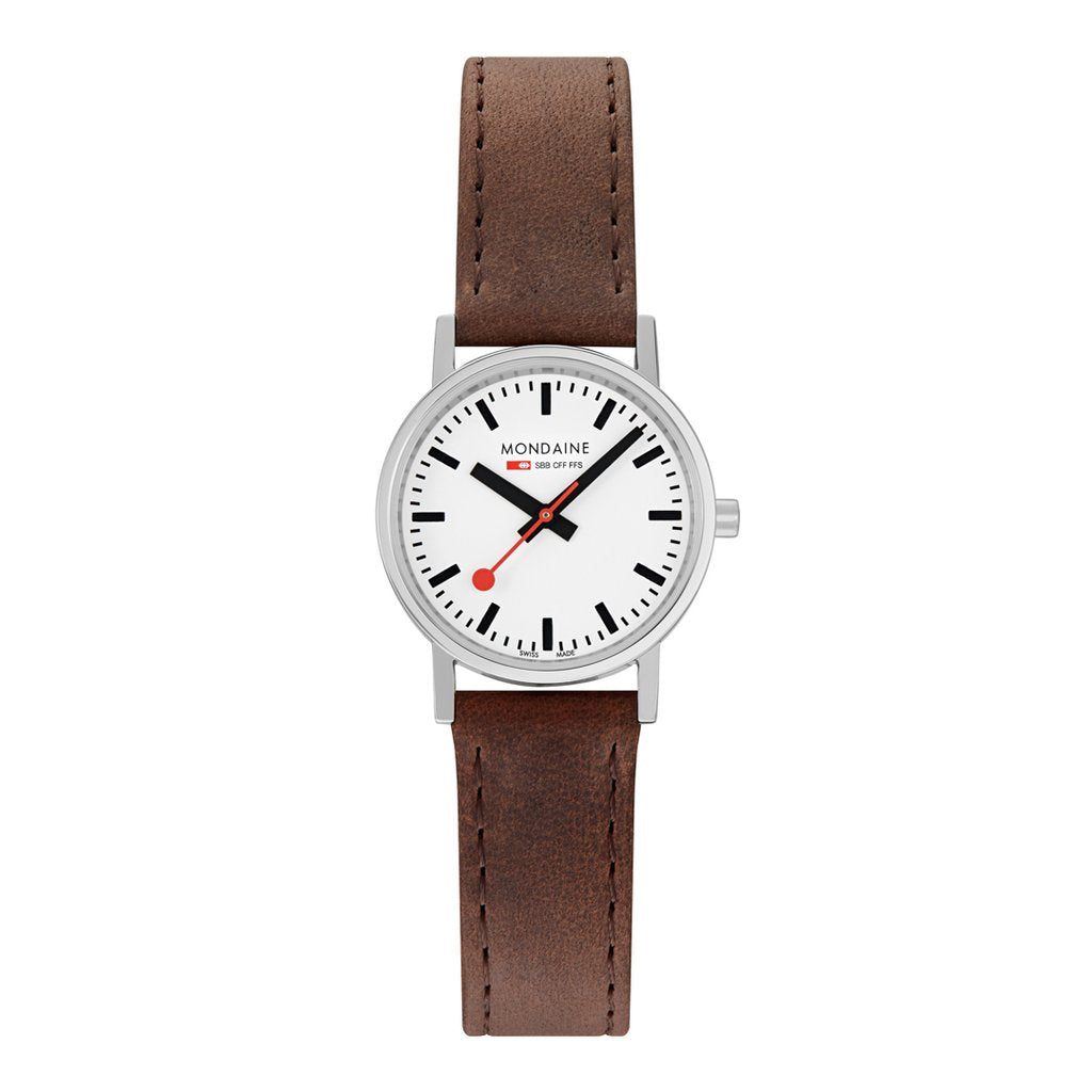 Mondaine Classic 30mm Brown Leather Watch A658.30323.11SBG