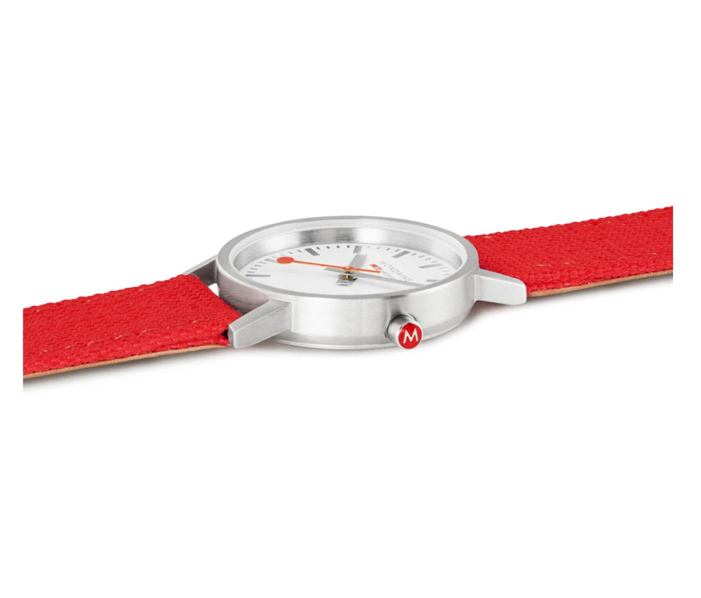 Mondaine CLASSIC 30mm, modern red watch, A658.30323.17SBC