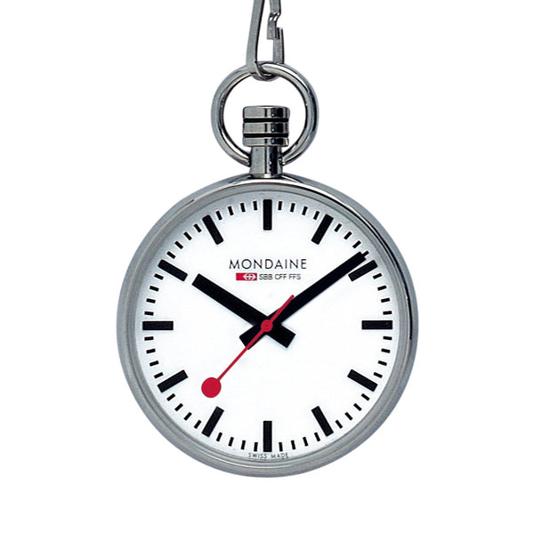 Mondaine Pocket Watch, 43mm, stainless steel, A660.30316.11SBB