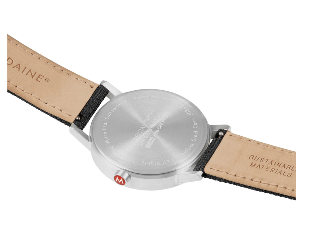 Mondaine CLASSIC 40mm, modern casual watch, grey, A660.30360.17SBB