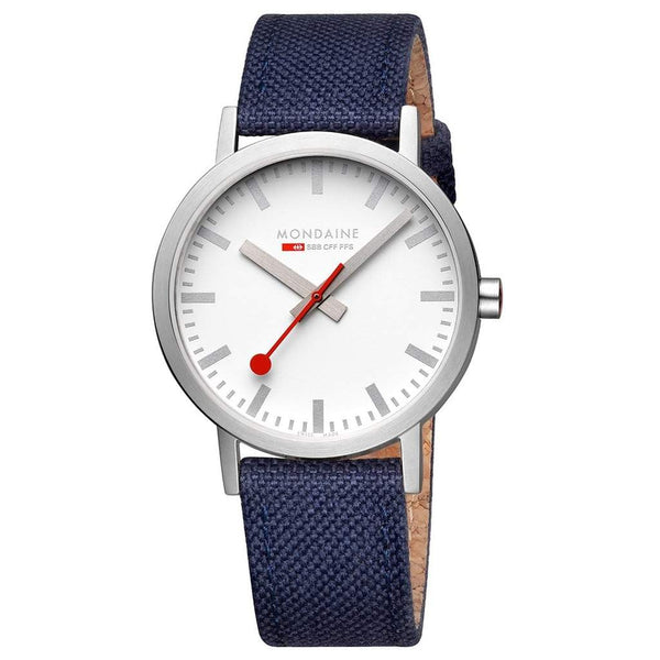 Mondaine Classic 40mm Modern Deep Ocean Blue Watch, A660.30360.17SBD1