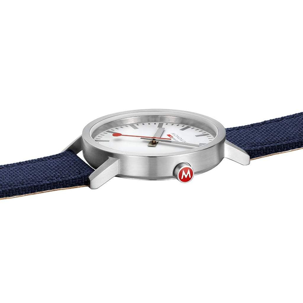 Mondaine Classic 40mm Modern Deep Ocean Blue Watch, A660.30360.17SBD1