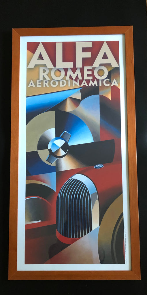 Alain Levesque Alfa Romeo Aerodinamica Framed Poster