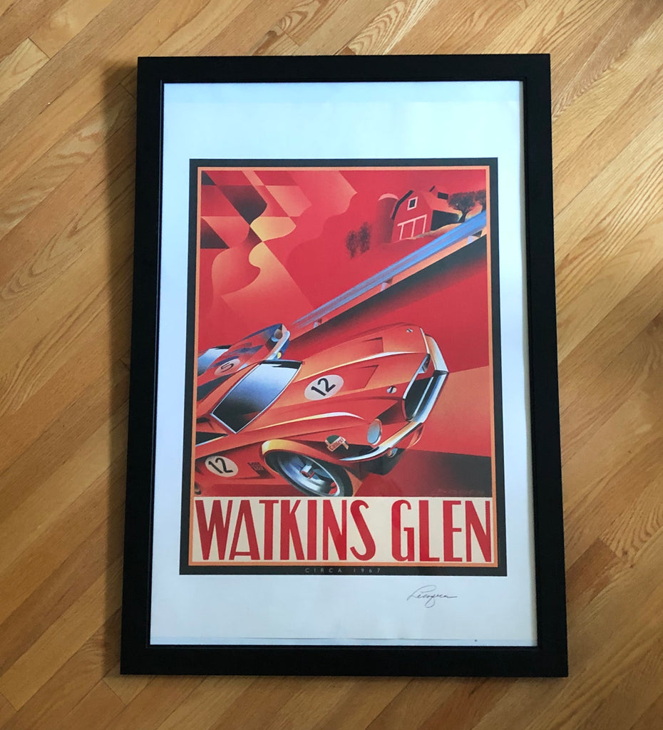 Alain Levesque Limited Edition Signed Poster Watkins Glen