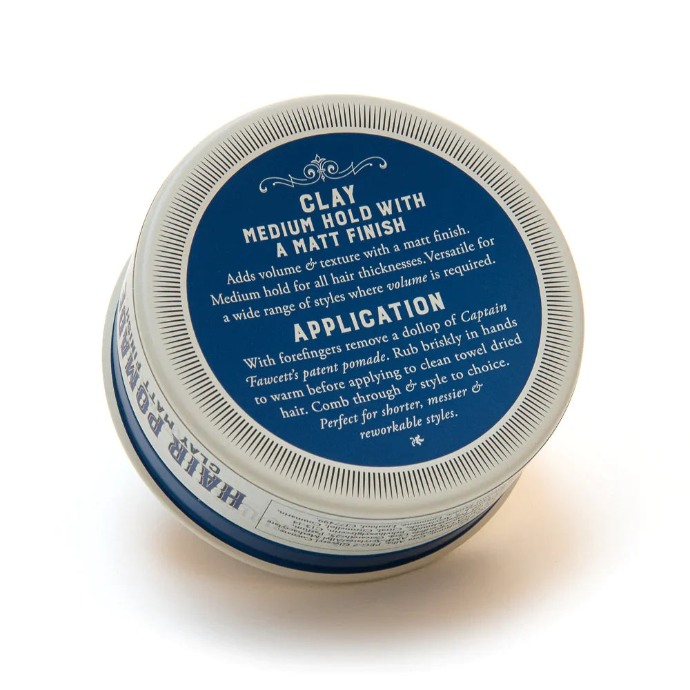 Captain Fawcett's Matt Clay Pomade Blue 100g