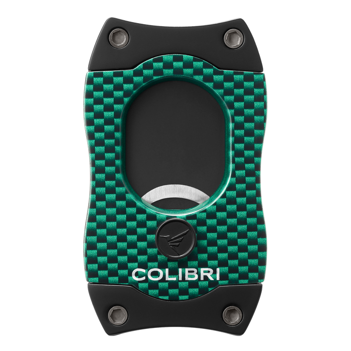 Colibri S-Cut Cigar Cutter Carbon Fiber Green CU500T34