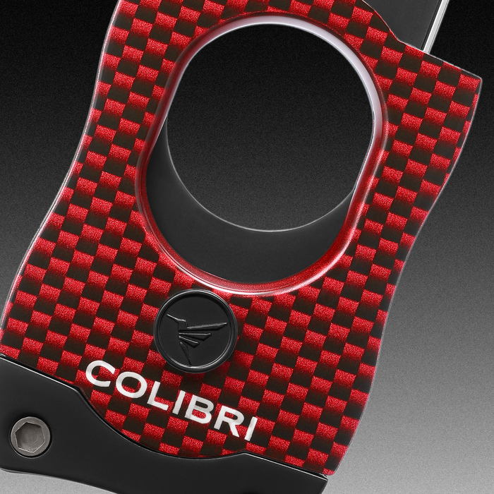Colibri S-Cut Cigar Cutter Carbon Fiber Red CU500T32