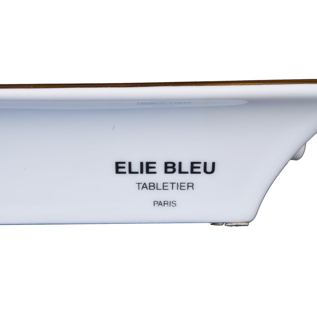 Elie Bleu Flor de Alba Red Porcelain Ashtray (2 cigar) AB12AUR