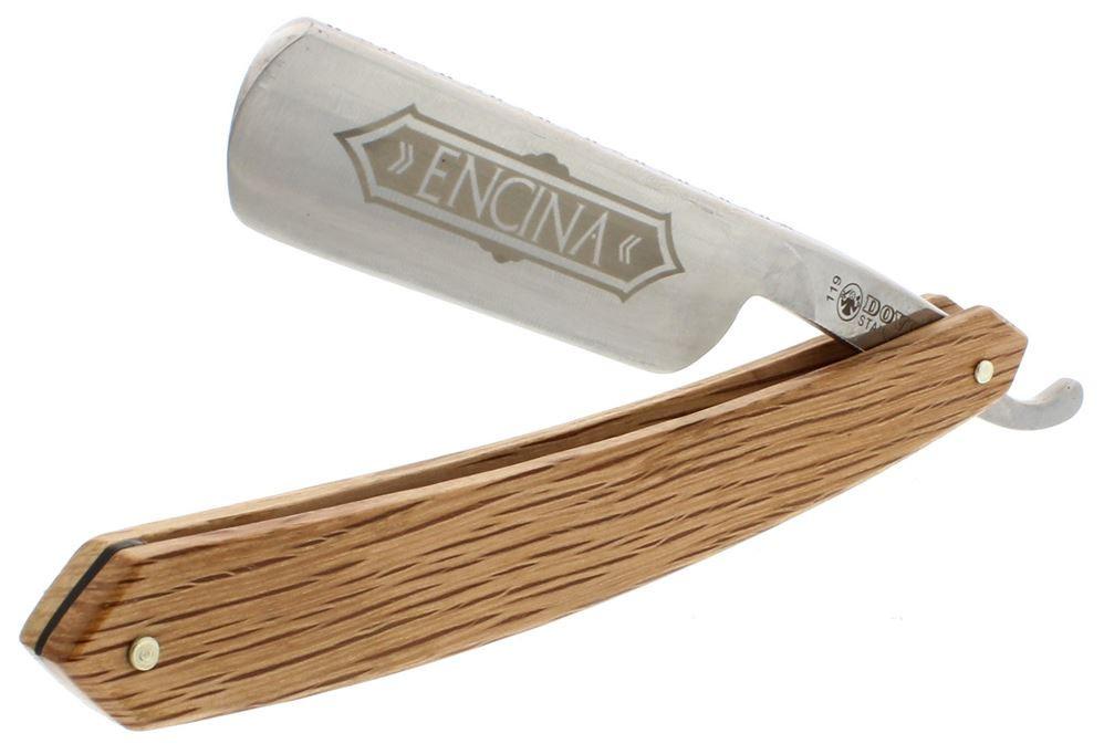 DOVO "Encina" Straight Razor 6/8" Full Hollow Ground Carbon Steel Blade Spanish Oak Handles DV-1196860