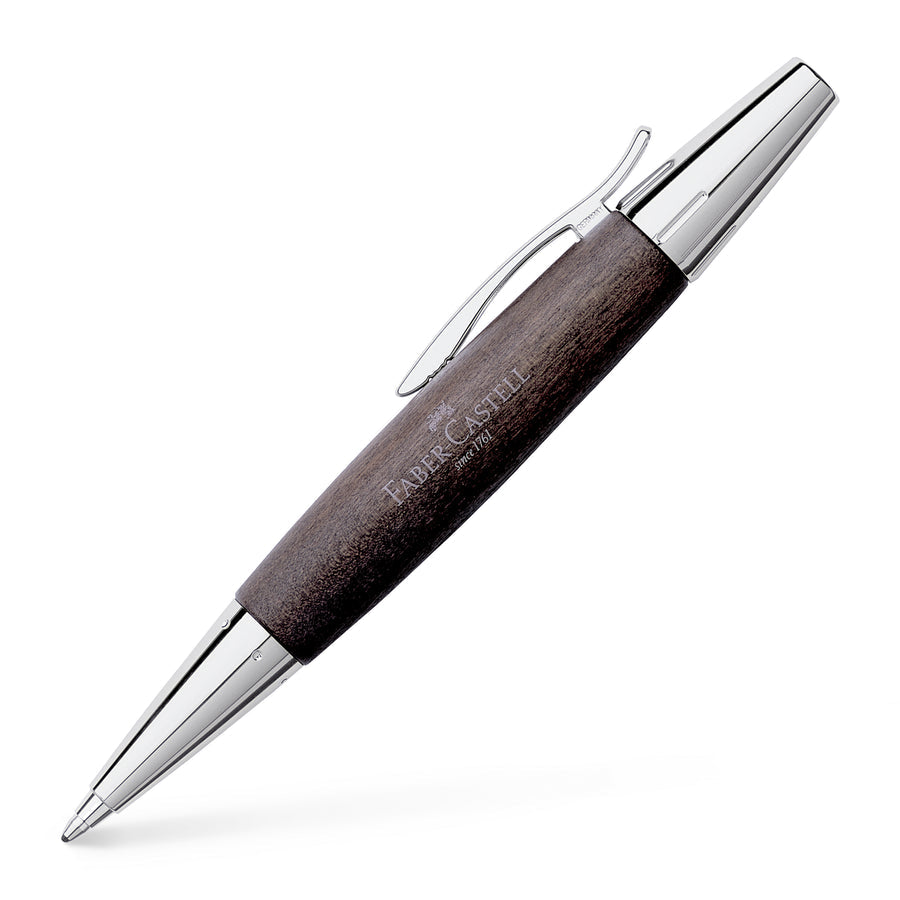 Faber-Castell e-motion Ballpoint Pen - Pearwood Black - #148383