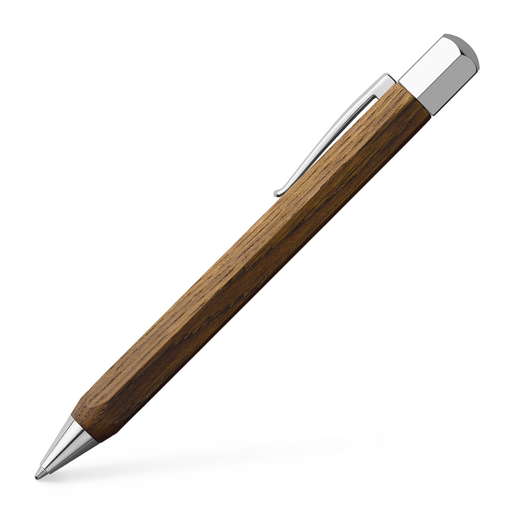 Faber-Castell Ondoro Ballpoint Pen - Smoked Oak Wood - #147508