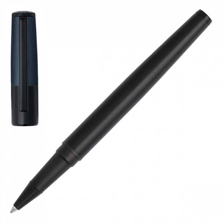 Hugo Boss Gear Minimal Black & Navy Rollerball Pen HSN1895A