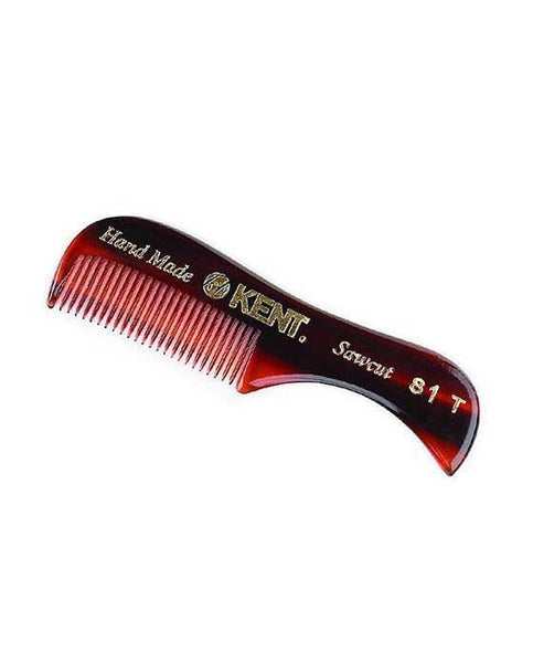 Kent K-81T Comb, Beard And Moustache Comb, Fine (70mm/2.8in)