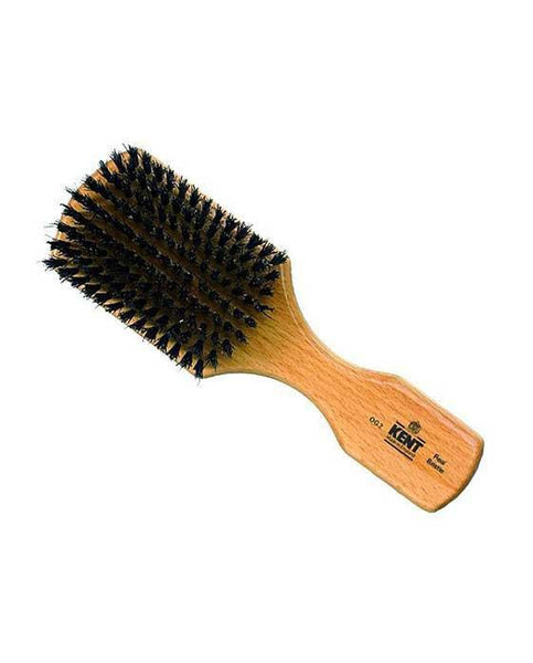 Kent Men's Brush, Rectangular Head, Black Bristles, Beechwood
