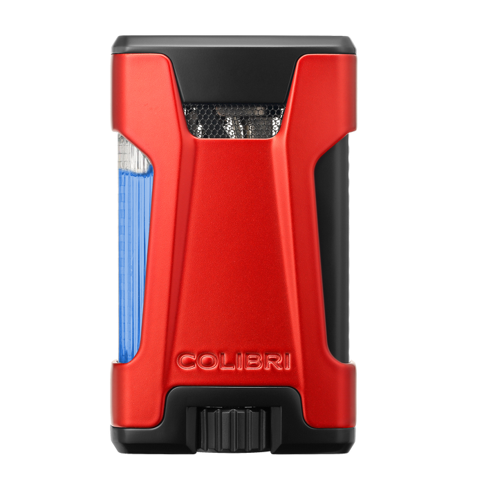 Colibri Rebel Double-jet Flame Lighter- Red/Black-LI650T17