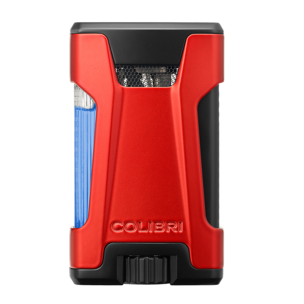 Colibri Rebel Double-jet Flame Lighter- Red/Black-LI650T17