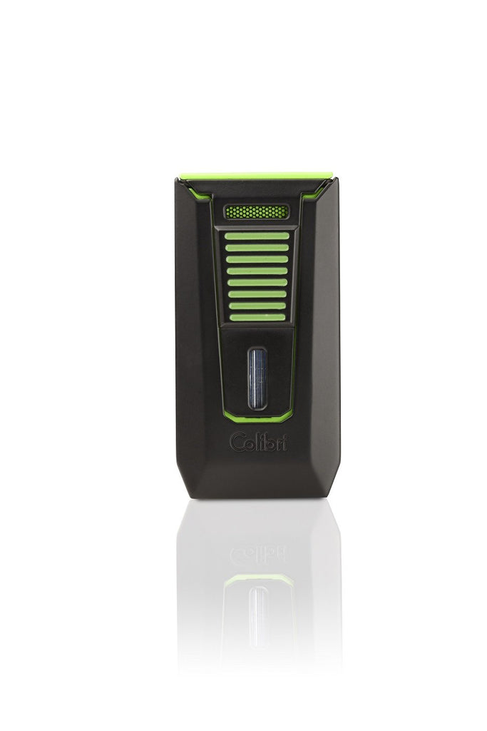 Colibri Slide Black and Green Torch Lighter and Punch LI850T16