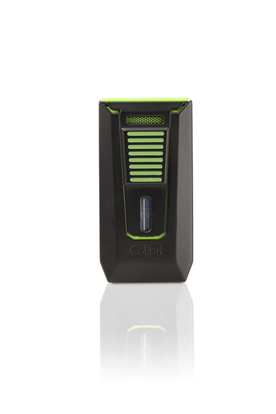 Colibri Slide Black and Green Torch Lighter and Punch LI850T16