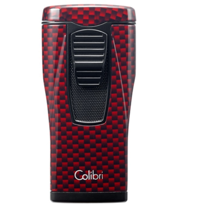 Colibri Monaco Carbon Fiber Lighter Red LI880T12