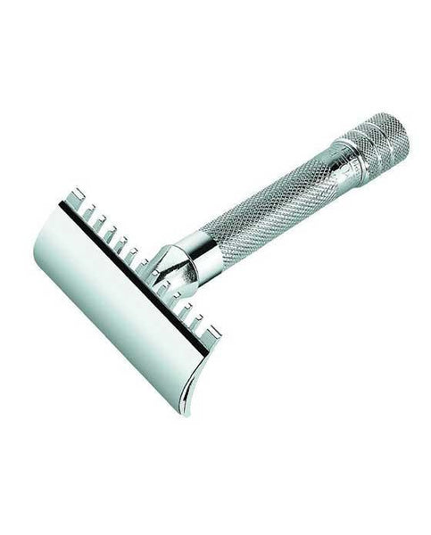 Merkur 15C Double Edge Safety Razor, Open Tooth Comb, Chrome