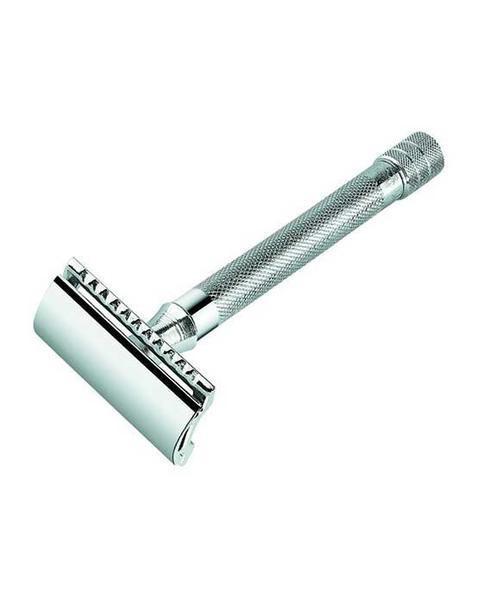 Merkur 23C Double Edge Safety Razor, Straight Cut, Extra Long Handle, Chrome