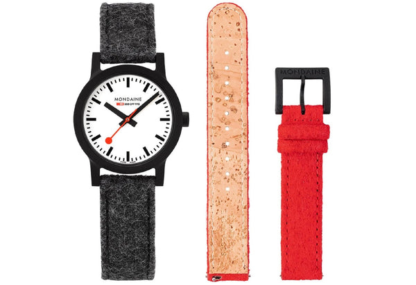 Mondaine ESSENCE SET 32 mm, sustainable watch MS1.32110.LH.SET