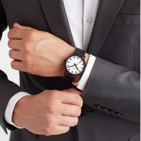 MONDAINE essence, 41mm, vegan sustainable watch, MS1.41110.RB