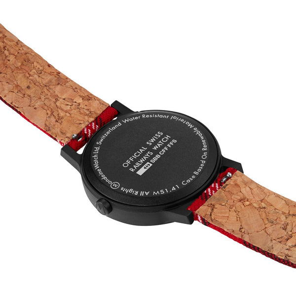 MONDAINE essence, 41mm, vegan sustainable watch, MS1.41111.LC
