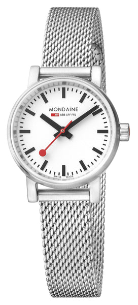 MONDAINE evo2, 26mm, stainless steel watch for women, MSE.26110.SM