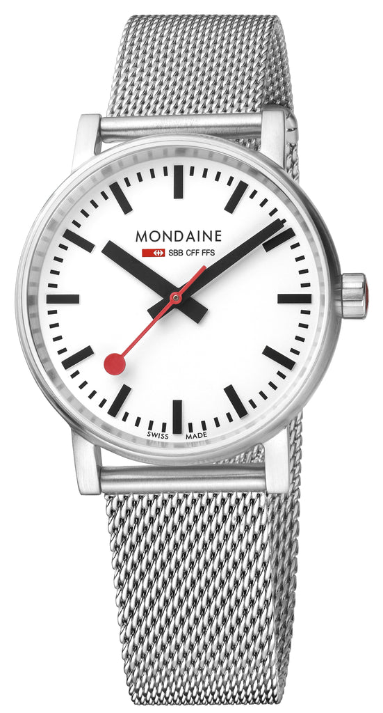 MONDAINE evo2, 35mm, stainless steel watch, MSE.35110.SM