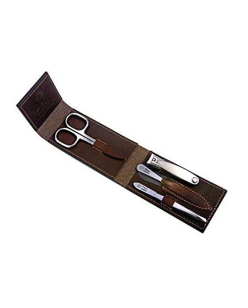 Niegeloh Havana S 4pc Manicure Set In High Quality Leather Case