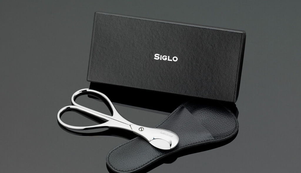 SIGLO Cigar Scissors Large with Pouch