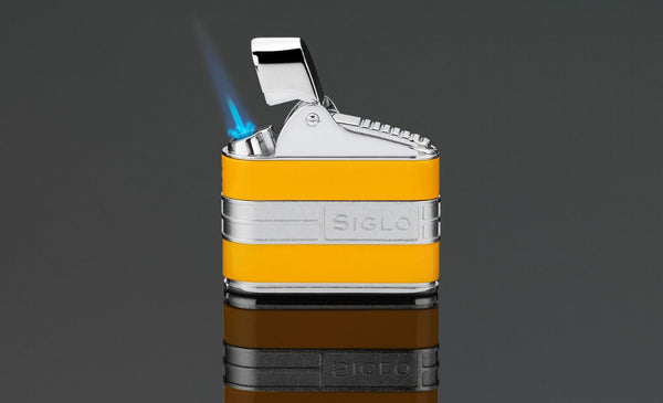 Siglo Mini Torch Lighter Glossy White, accendino per sigari